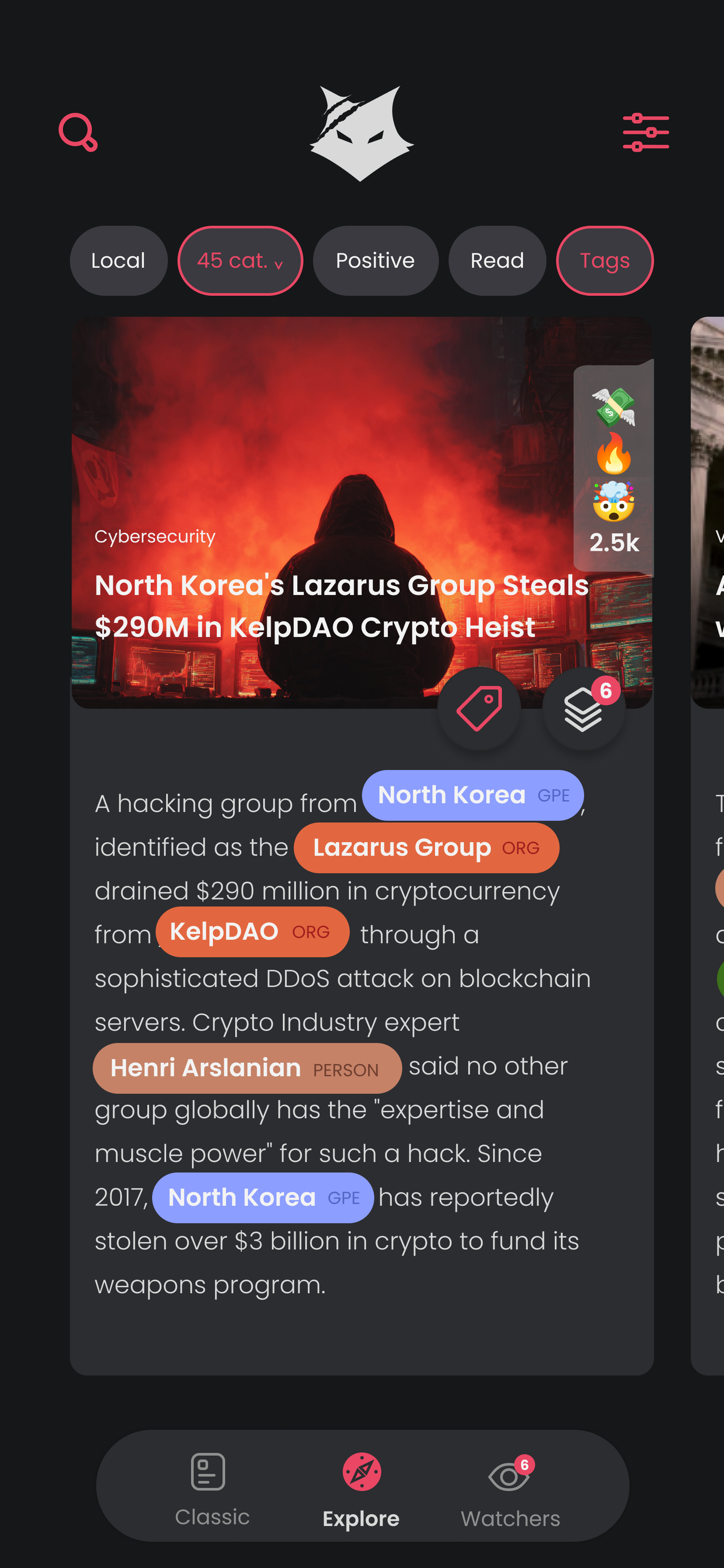 Negative digest — North Korea crypto heist